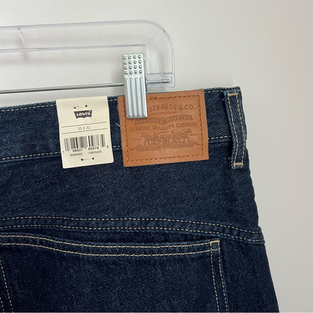 NEW Levi's Super Baggy Barrel Leg Blue Jeans in Dark Wash Women's 33 - Picture 10 of 13